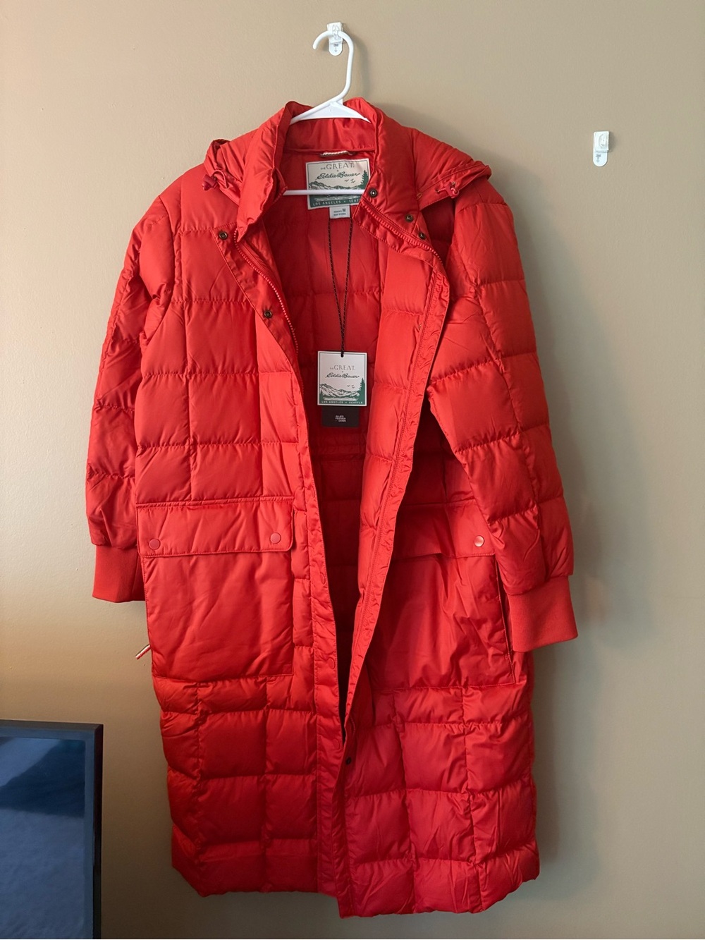 The Great + Eddie Bauer Microtherm
60/70s Vintage Long Puffer Jacket